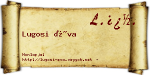 Lugosi Éva névjegykártya