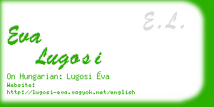eva lugosi business card